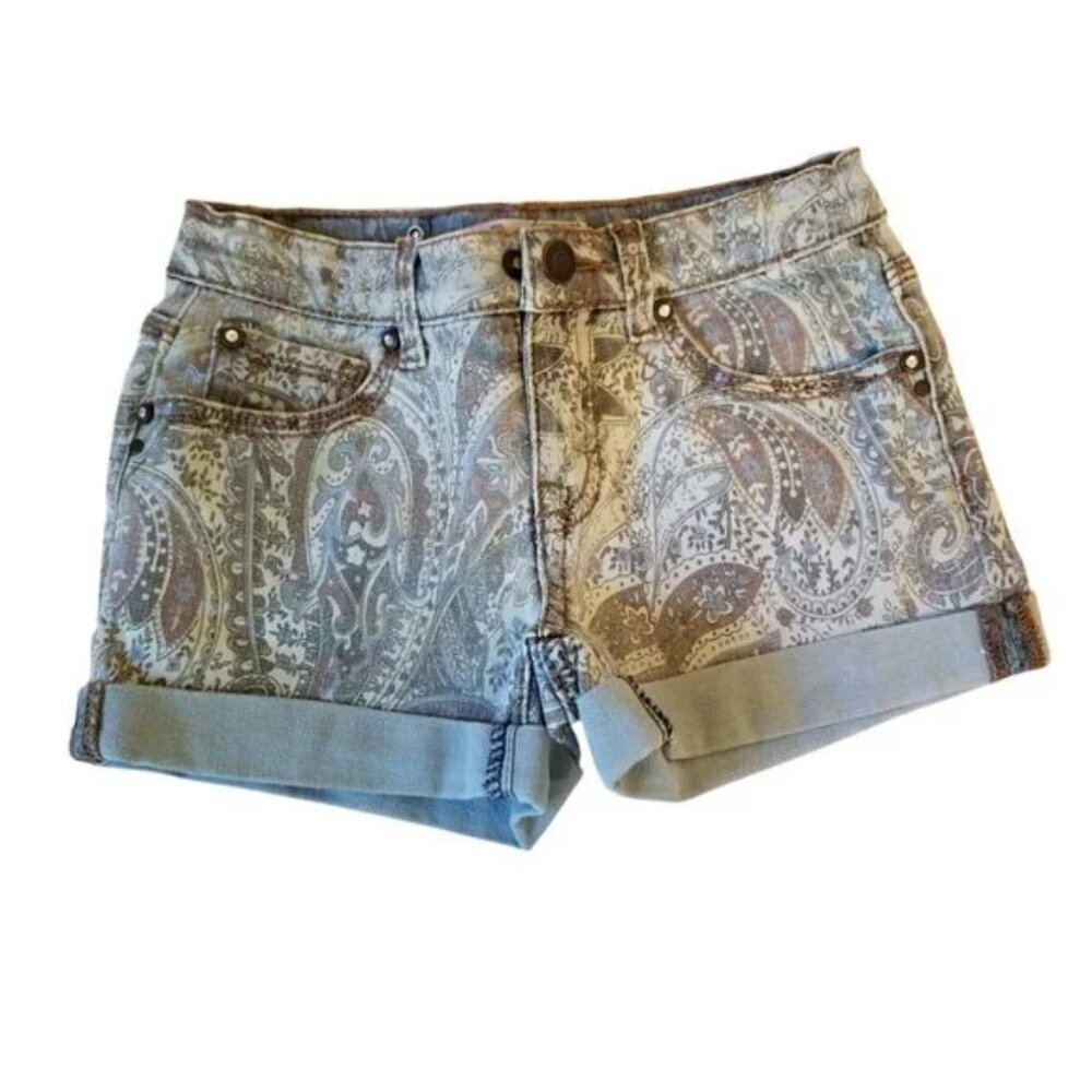 🔴 Little Girls Vigoss Jeans details light denim shorts size 6 (D5)